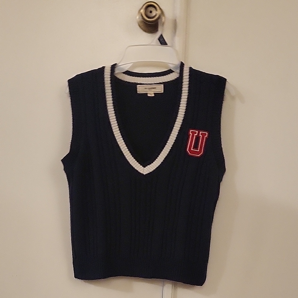 No Comment Navy Sweater Vest